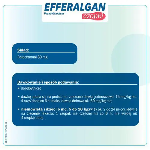 Efferalgan czopki 80 mg 10 szt. - 3 - Apteka HIT