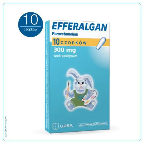 Efferalgan czopki 300 mg 10 szt. - 1 - Apteka HIT
