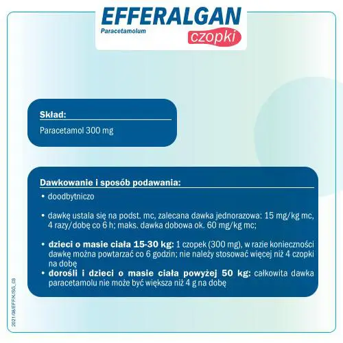 Efferalgan czopki 300 mg 10 szt. - 3 - Apteka HIT