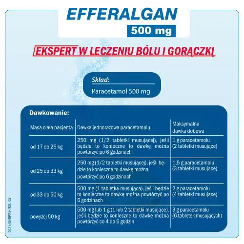 Efferalgan 500 mg 16 tabl. musujących - 3 - Apteka HIT