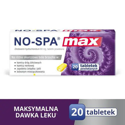 No-Spa Max 80 mg 20 szt. - 1 - Apteka HIT