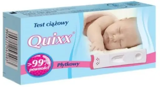 Test ciążowy QUIXX płytkowy 1szt. - 1 - Apteka HIT