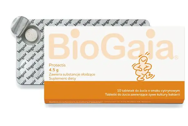 BioGaia Probiotyczne tabletki do żucia 10 tabl. - 1 - Apteka HIT