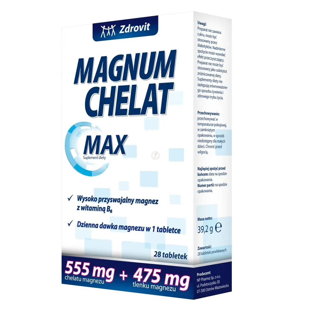 Zdrovit Magnum Chelat MAX 28 tabl. - 1 - Apteka HIT