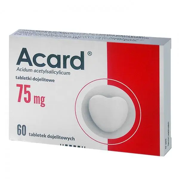 Acard 75 mg 60 tabletek - 1 - Apteka HIT