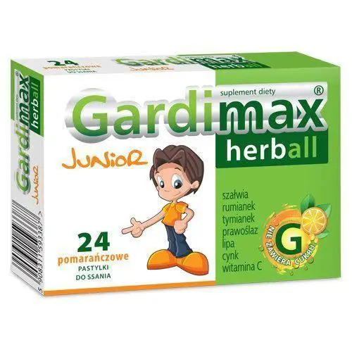Gardimax Herball Junior o smaku pomarańczowym 24 pastylek do ssania - 1 - Apteka HIT