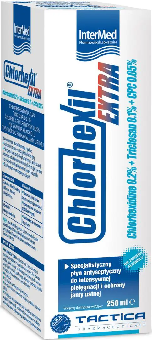 Chlorhexil Extra płyn do płukania jamy ustnej 250 ml - 1 - Apteka HIT