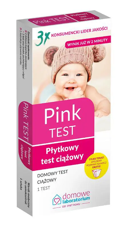 PINK płytkowy test ciążowy 1 szt. - 1 - Apteka HIT