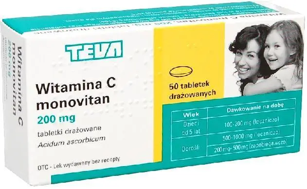 Vitaminum C 200 mg 50 draż. MONOVITAN - 1 - Apteka HIT