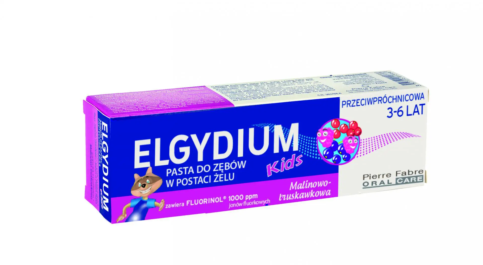 Elgydium Kids Pasta Przeciwpróchnicza Smak Malinowo-Truskawkowy (3-6 lat) 50 ml - 1 - Apteka HIT