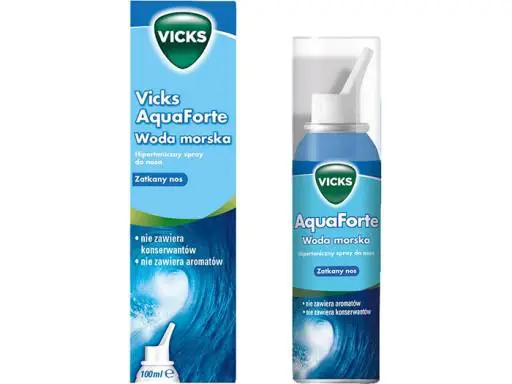 Vicks AquaForte woda morska zatkany nos 100 ml - 1 - Apteka HIT