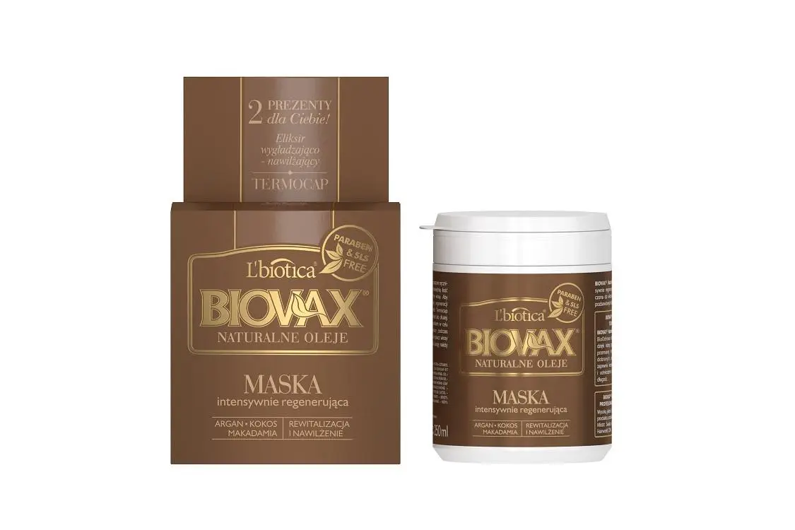 LBiotica Biovax Argan Makadamia Kokos maseczka 250 ml - 1 - Apteka HIT