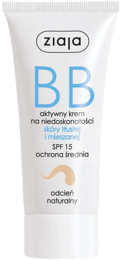 ZIAJA BB Aktywny krem na niedoskonałości skóra tłusta i mieszana odcień naturalny 50 ml - 1 - Apteka HIT