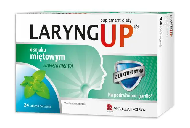 Laryng up z mentolem 24 tabletki do ssania - 1 - Apteka HIT