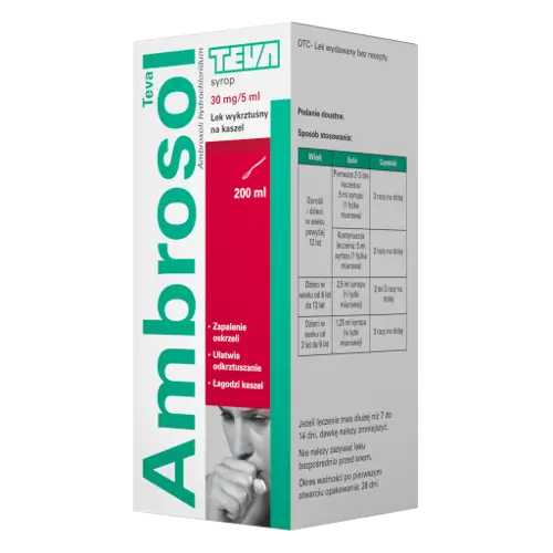 Ambrosol 30 mg/5 ml syrop 200 ml - 1 - Apteka HIT