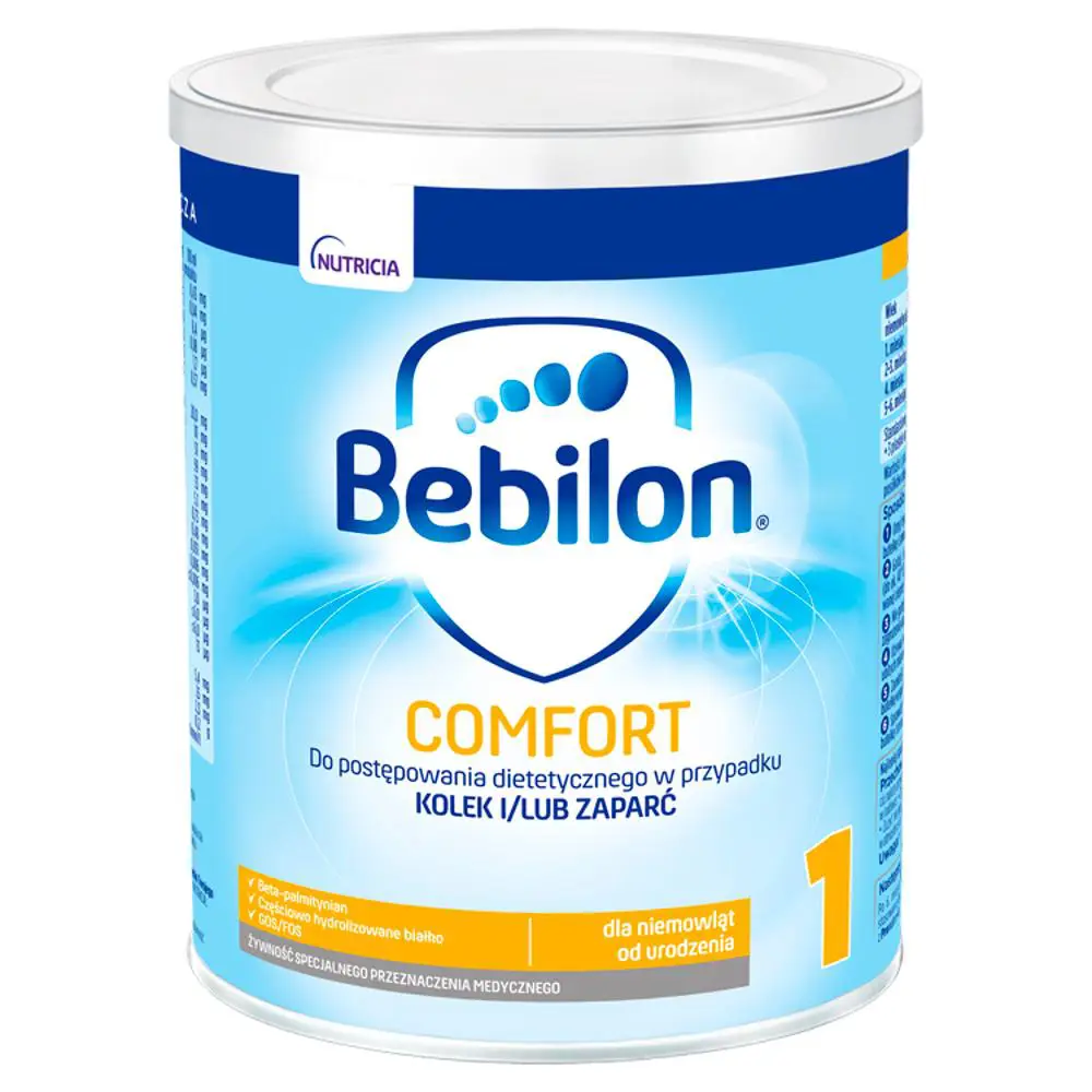 Bebilon Comfort 1 Żywność specjalnego przeznaczenia medycznego dla niemowląt od urodzenia 400 g - 1 - Apteka HIT