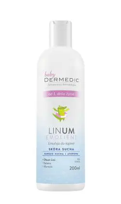 Dermedic Emolient Linum Baby emulsja do kąpieli emoliacyjnych 200 ml - 1 - Apteka HIT