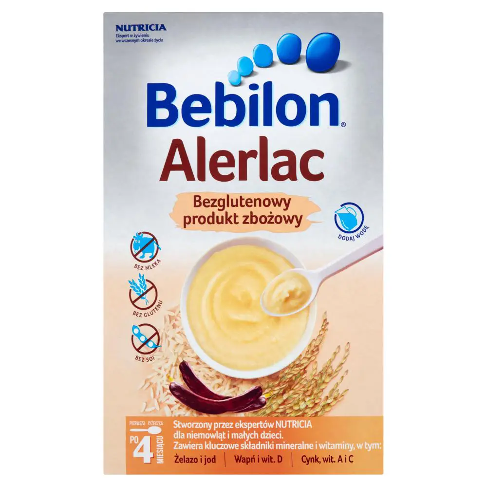 Bebilon Alerlac Bezglutenowy produkt zbożowy po 4 miesiącu 400 g - 1 - Apteka HIT