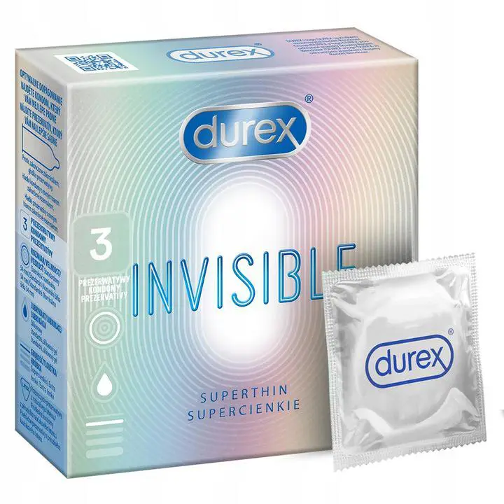 Durex Invisible dla większej bliskości 3 sztuki - 1 - Apteka HIT