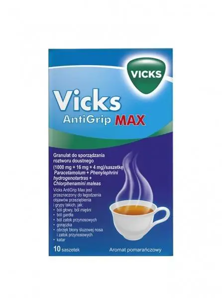 Vicks AntiGrip MAX 14 sasz. - 1 - Apteka HIT