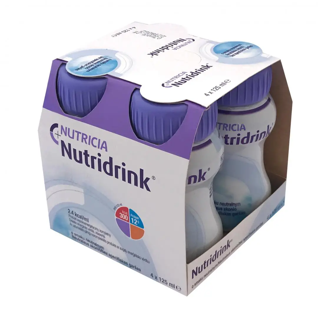 Nutricia Nutridrink o smaku neutralnym 4 x 125 ml - 1 - Apteka HIT