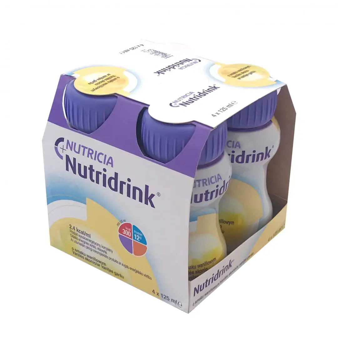 Nutricia Nutridrink o smaku waniliowym 4 x 125 ml - 1 - Apteka HIT