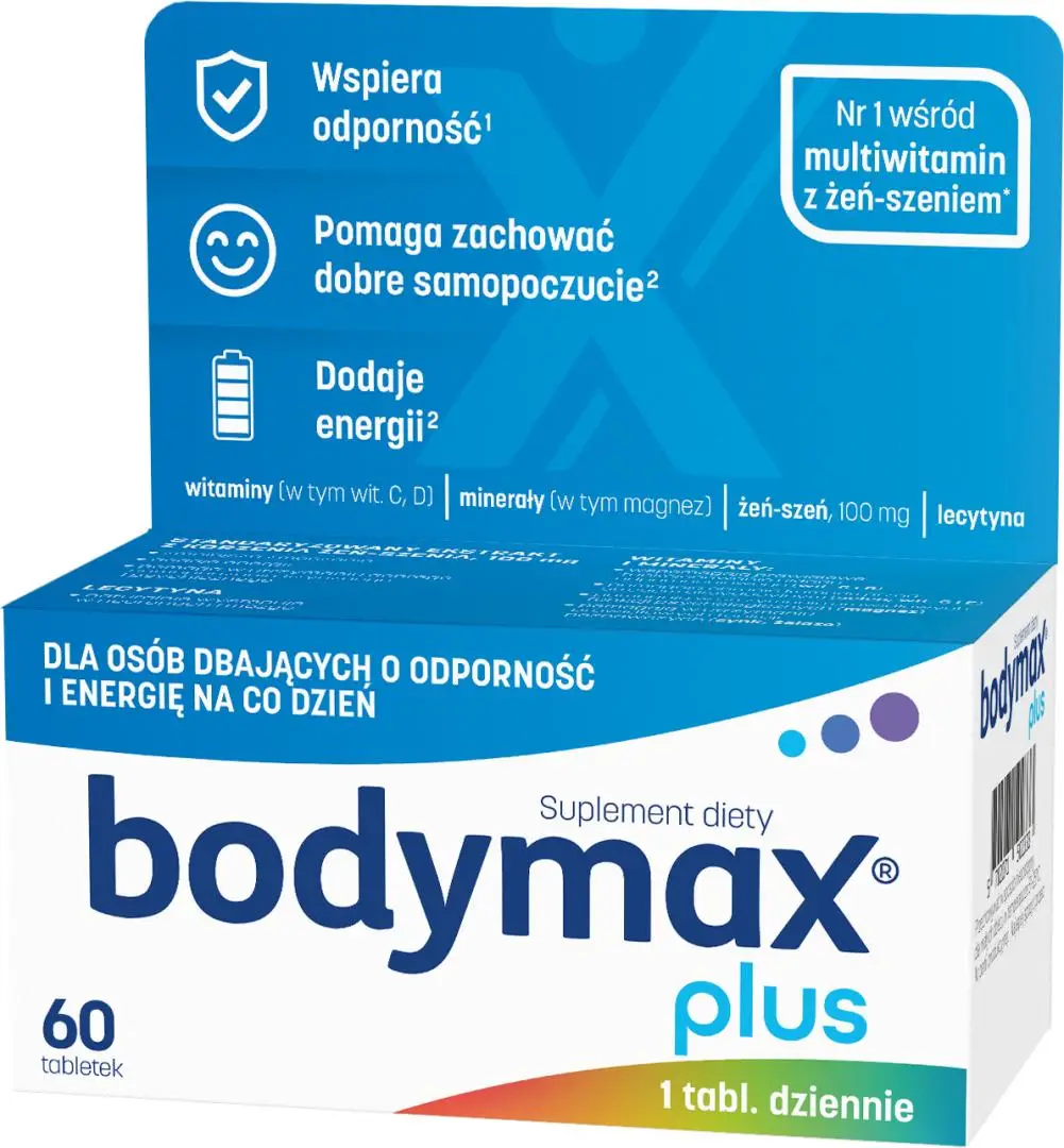 Bodymax Plus Lecytyna 60 tabletek - 1 - Apteka HIT