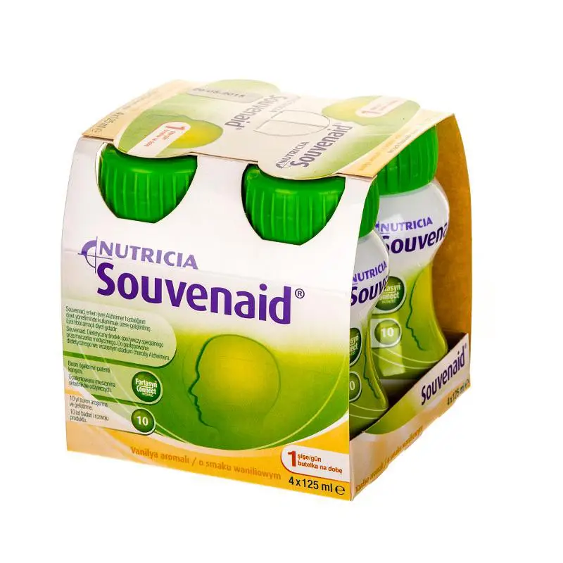 Nutricia Souvenaid o smaku waniliowym 4 x 125ml - 1 - Apteka HIT