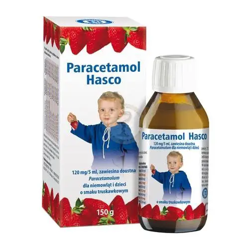 Paracetamol Hasco syrop smak truskawkowy 150 ml - 1 - Apteka HIT