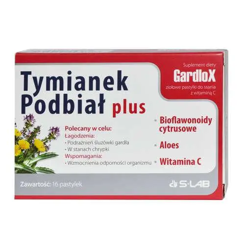 Tymianek i Podbiał Plus 24 pastylki - 1 - Apteka HIT