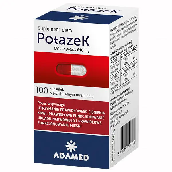 Potazek 100 kapsułek - 1 - Apteka HIT