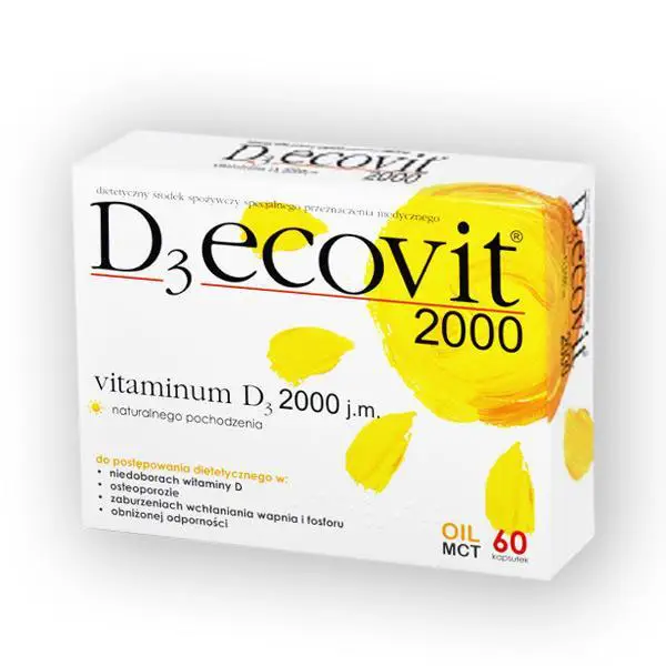 D3-Ecovit 2000 60 kaps. - 1 - Apteka HIT