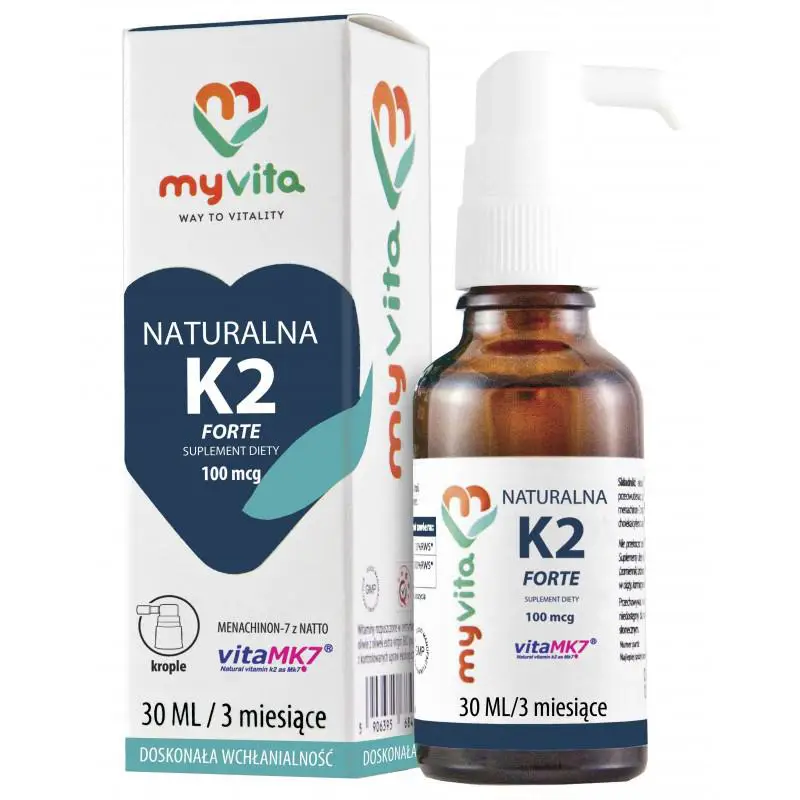 MyVita Naturalna witamina K2 Forte MK-7 krople 30 ml - 1 - Apteka HIT