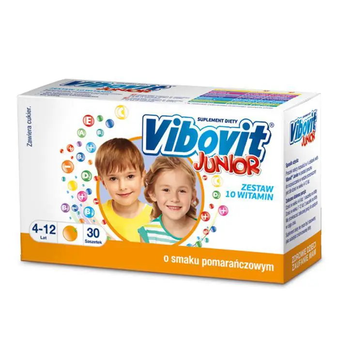 Vibovit Junior smak pomarańczowy 30 saszetek - 1 - Apteka HIT
