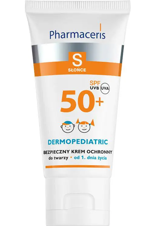 Pharmaceris S Bezpieczny Krem ochronny SPF 50+ do twarzy 100% filtrów mineralnych od 1. dnia życia 50 ml - 1 - Apteka HIT