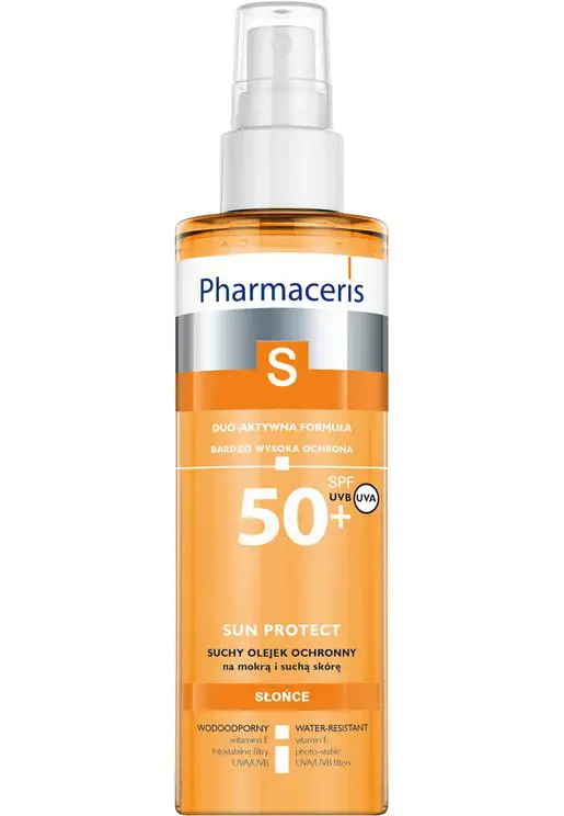 Pharmaceris S Suchy olejek ochronny SPF50+ do ciała na mokrą i suchą skórę 200 ml - 1 - Apteka HIT