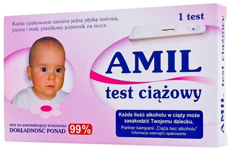 Test ciążowy AMIL płytkowy 1 szt. - 1 - Apteka HIT