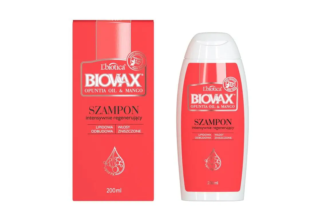 LBiotica Biovax Olej Z Opuncji Mango szampon 200 ml - 1 - Apteka HIT