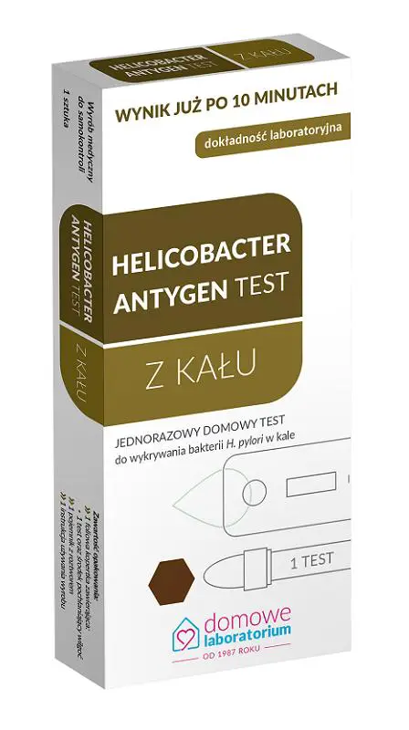 Helicobacter Antygen Test z kału wykrywa aktualne zakażenie bakterią Helicobacter pylori 1 szt. - 1 - Apteka HIT