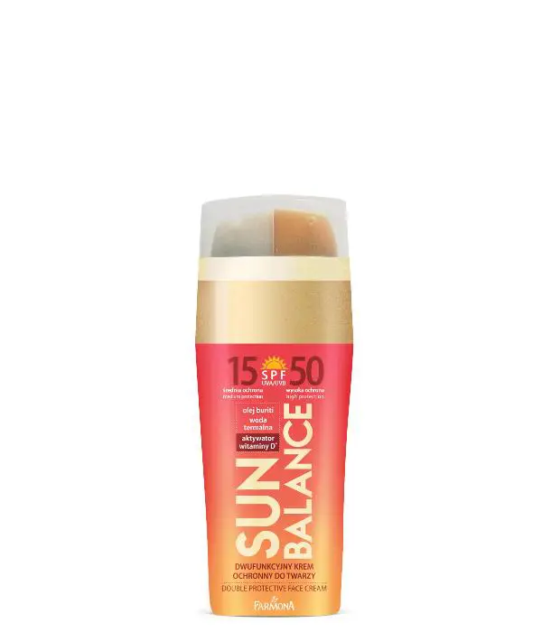 Farmona Sun Balance Dwufunkcyjny krem ochronny do twarzy SPF15 i SPF50 30 ml (2 x 15 ml) - 1 - Apteka HIT