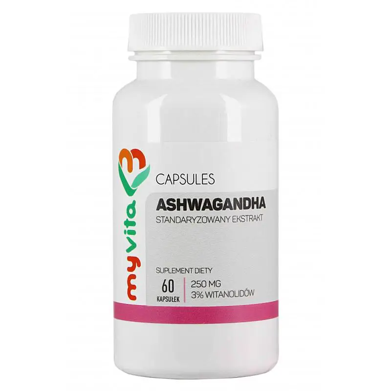 MyVita Ashwagandha 250 mg 60 kapsułek - 1 - Apteka HIT