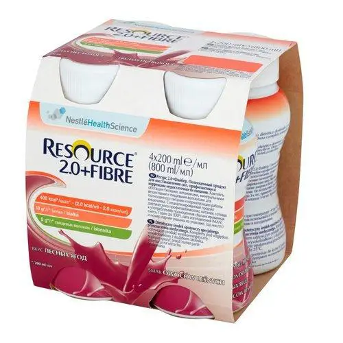 Resource 2.0 Fibre smak owoców leśnych 4x200 ml - 1 - Apteka HIT