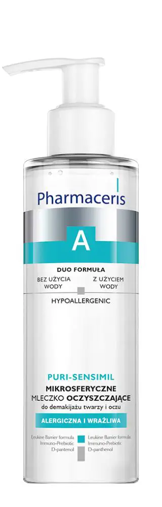 Pharmaceris A Puri-Sensimil mikrosferyczne mleczko oczyszczające do demakijażu twarzy i oczu 190 ml - 1 - Apteka HIT
