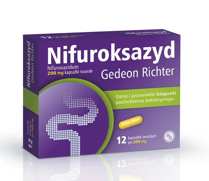 Nifuroksazyd 200 mg 12 kaps. - 1 - Apteka HIT