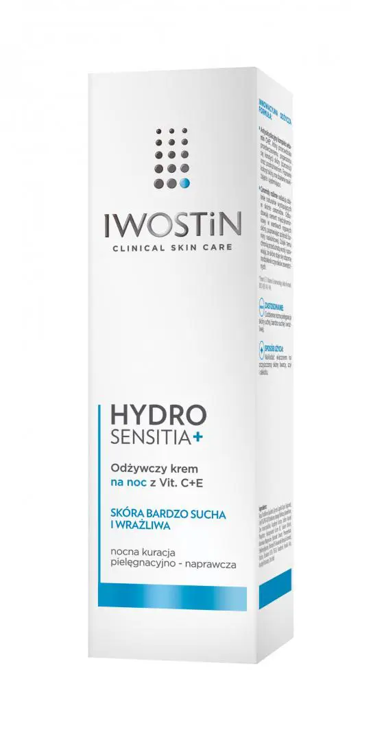 Iwostin Hydro Sensitia+ Odżywczy krem na noc z Vit. C+E 50 ml - 1 - Apteka HIT