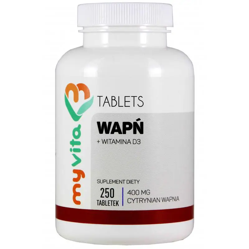 MyVita Wapń + witamina D3 250 tabletek - 1 - Apteka HIT