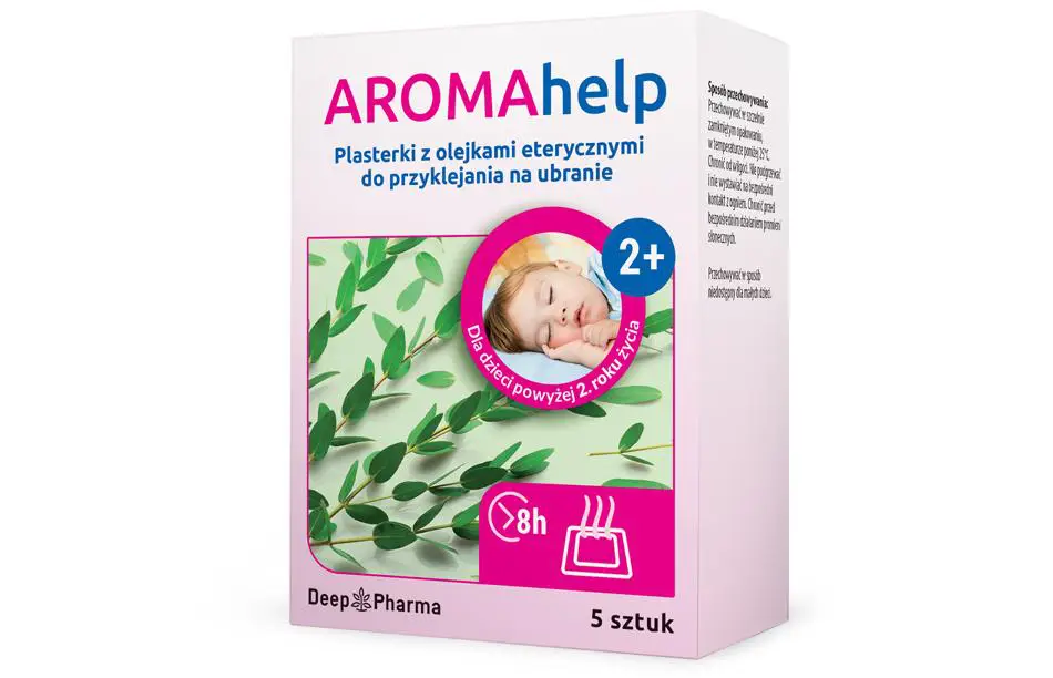 Aromahelp plasterki z olejkami eterycznymi 5 szt. - 1 - Apteka HIT