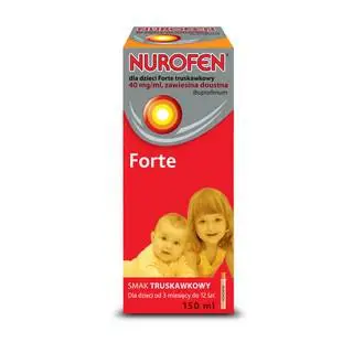 Nurofen Forte zawiesina doustna 40 mg/ml (truskawka) 150 ml - 1 - Apteka HIT