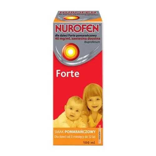 Nurofen Forte zawiesina doustna 40 mg/ml (pomarańcza) 100 ml - 1 - Apteka HIT