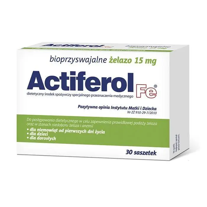 Actiferol Fe 15 mg 30 sasz. - 1 - Apteka HIT